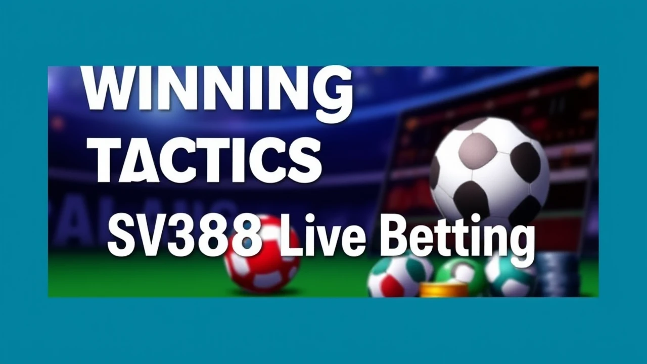 Winning Tactics for SV388 Live Betting